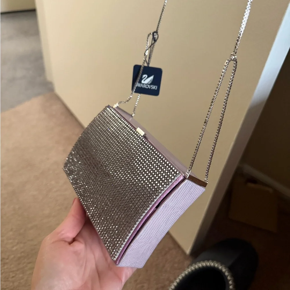 Swarovski Purple and Silver Crystal Clutch - Picture 10 of 16
